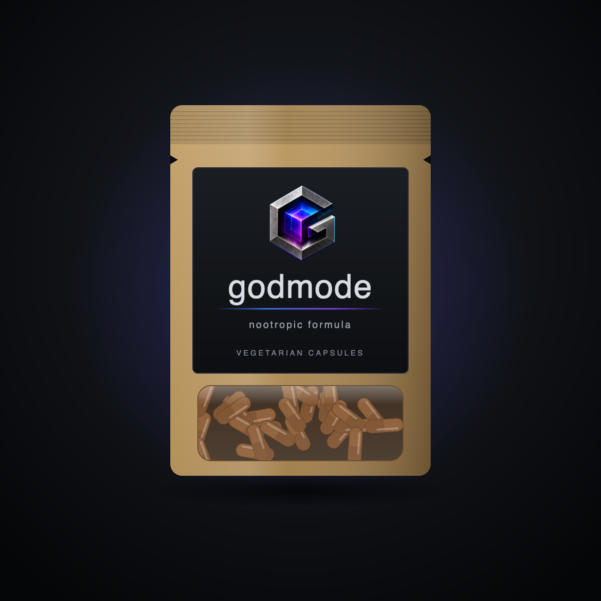godmode kraft pouch with capsule window